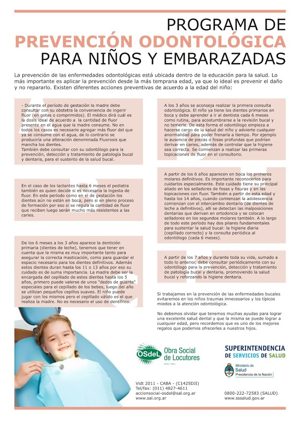 Folleto Prevencion Odontologica